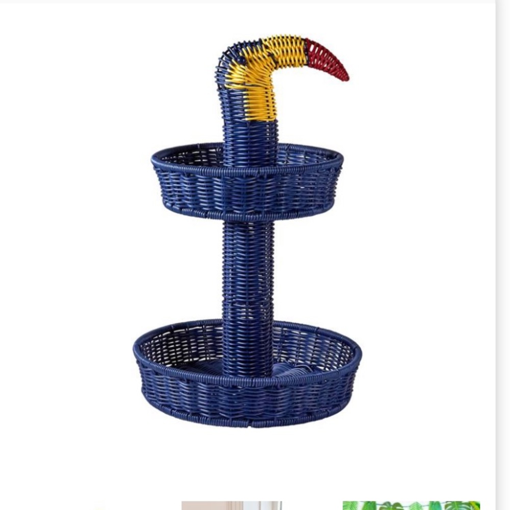 Ciroa resin toucan basket NWT